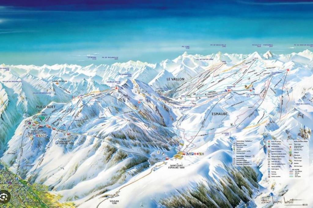 생라리술랑 Vue Panoramique Sur Les Pyrenees 아파트 외부 사진